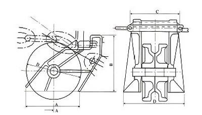 Drawing for Roller Bar Type Chain Stopper